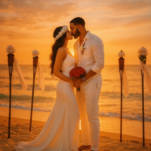 Tiki Parasol Wedding Package